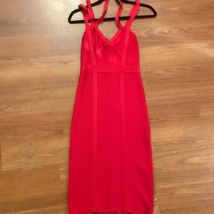 Bebe red dress perfect condition